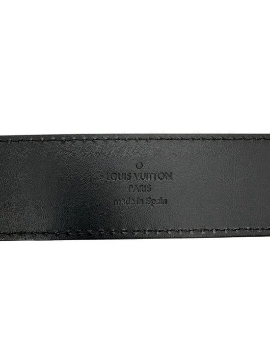 Louis Vuitton Belt Santure M6897 Initials Black 3402